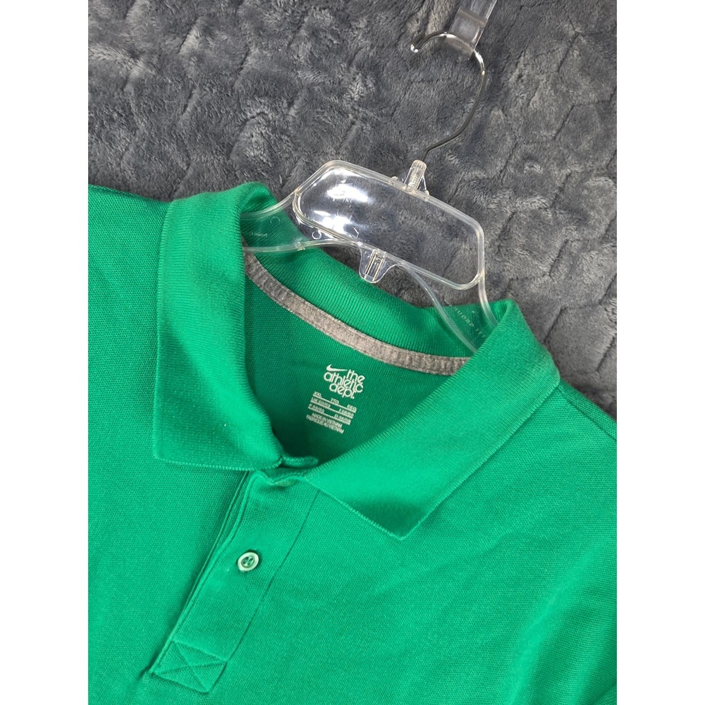 Nike The Athletic Dept Green Cotton Pique Polo Shirt Mens XXL Short Sleeve